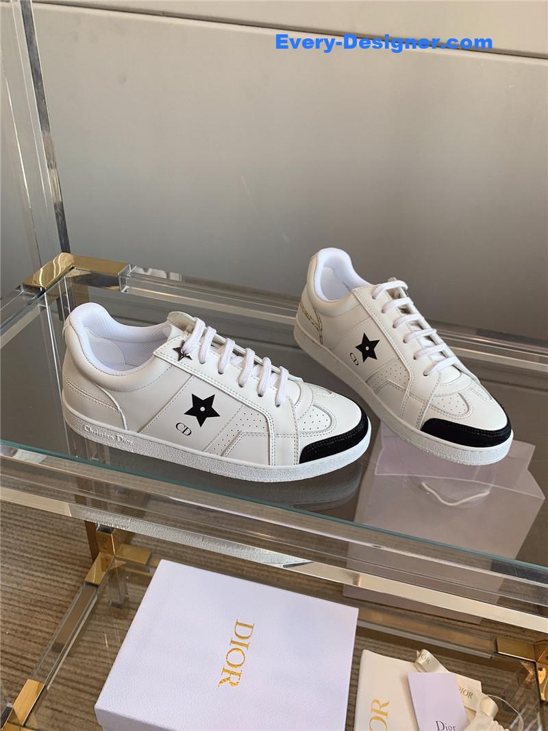 D10r star calfskin low top sneakers