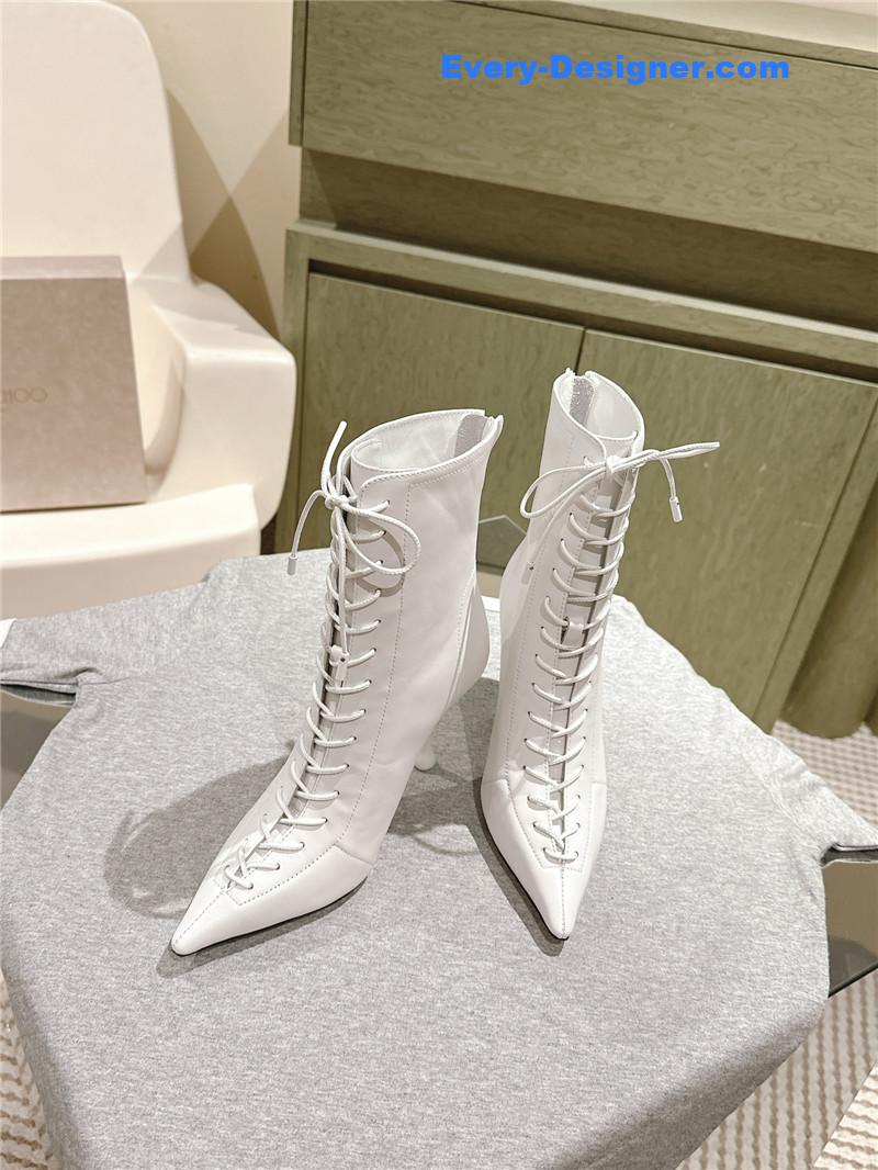 J1m*y Ch00 scarlett ankle boots in white