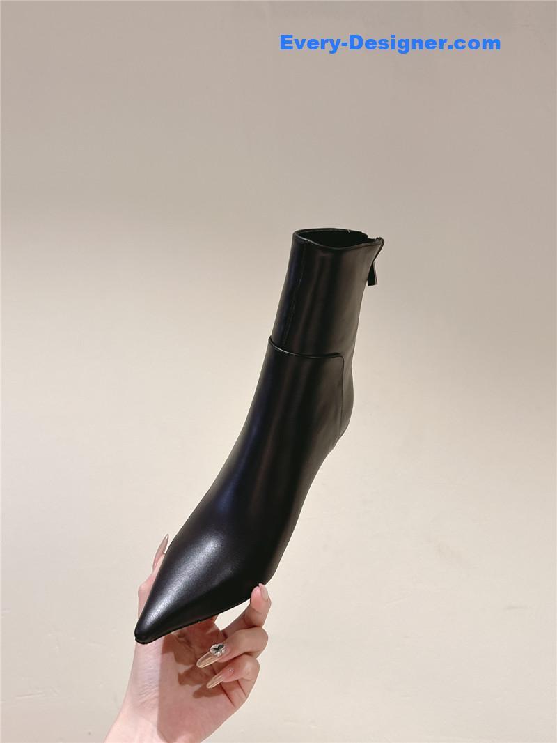 J1m*y Ch00 cycas 80 lambskin ankle boots in black