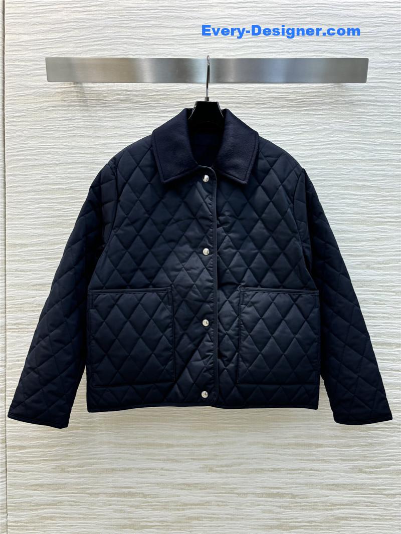 L0r0 P1ana lapel reversible quilted jacket replicas clothes
