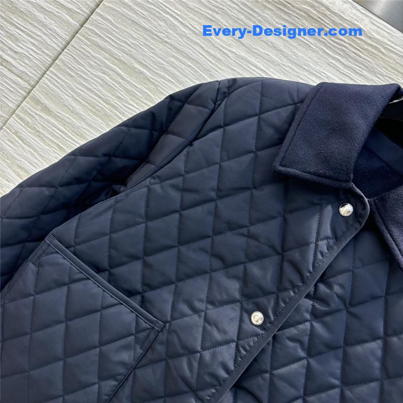 L0r0 P1ana lapel reversible quilted jacket replicas clothes