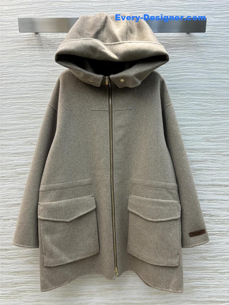 L0r0 P1ana wool tweed coat replica d&g clothing