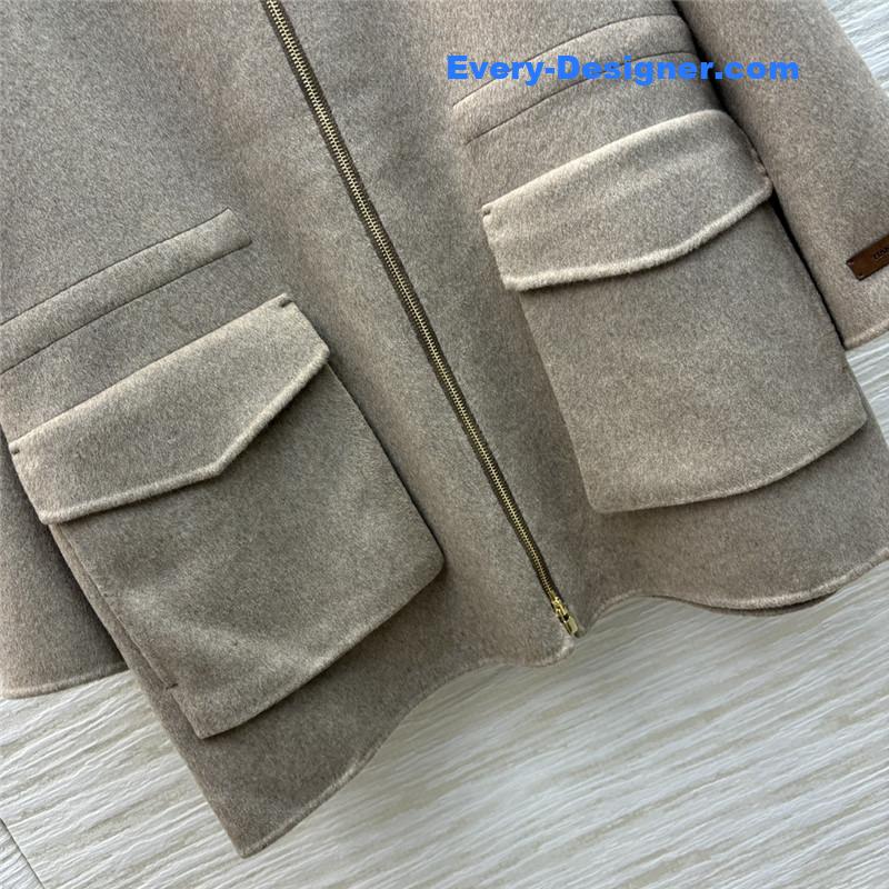 L0r0 P1ana wool tweed coat replica d&g clothing