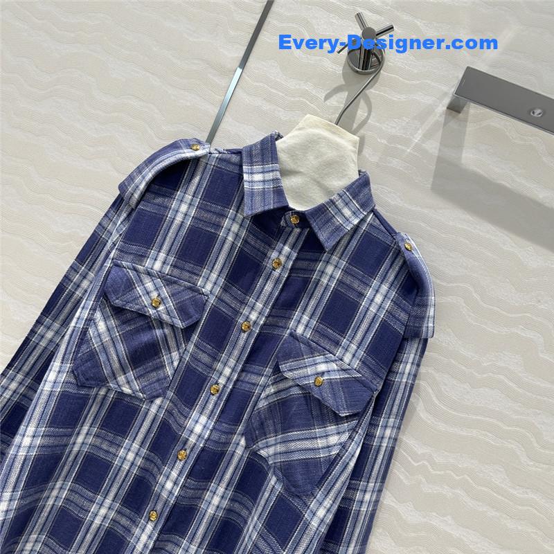 Ce1i*e plaid oversized shirt replica clothing