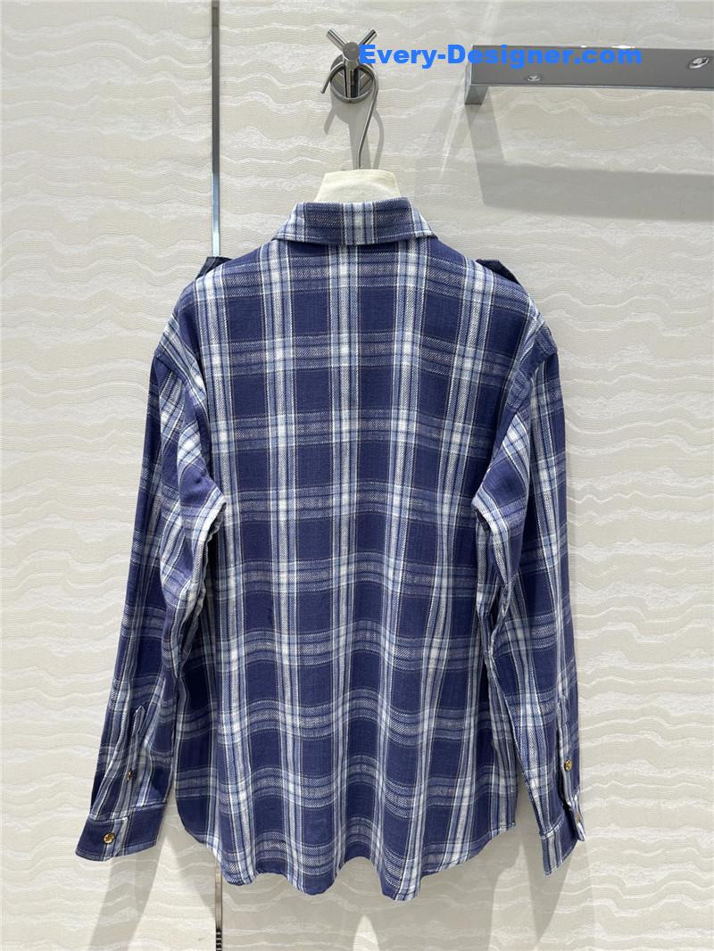 Ce1i*e plaid oversized shirt replica clothing