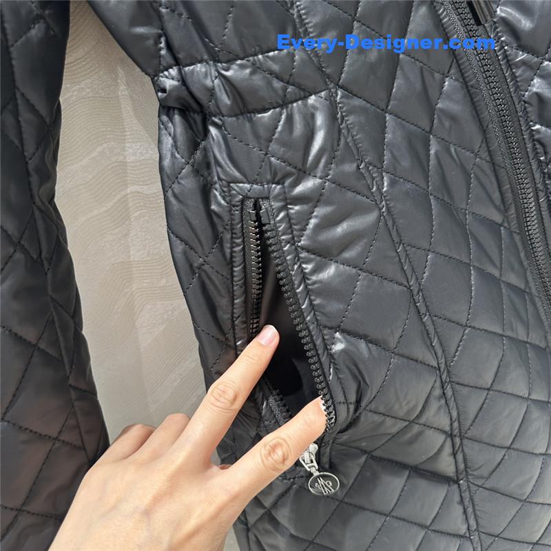 Moncler hooded long cotton coat replica clothing sites