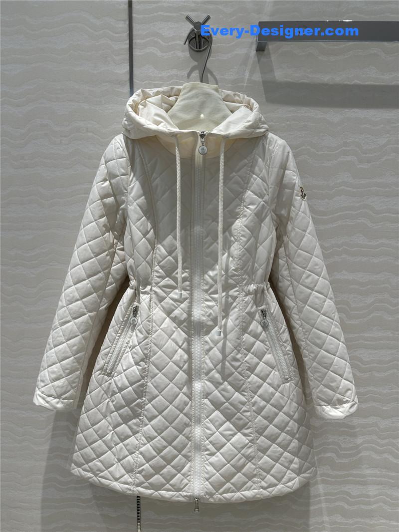 Moncler Bagnac Off-white Long Down Jacket