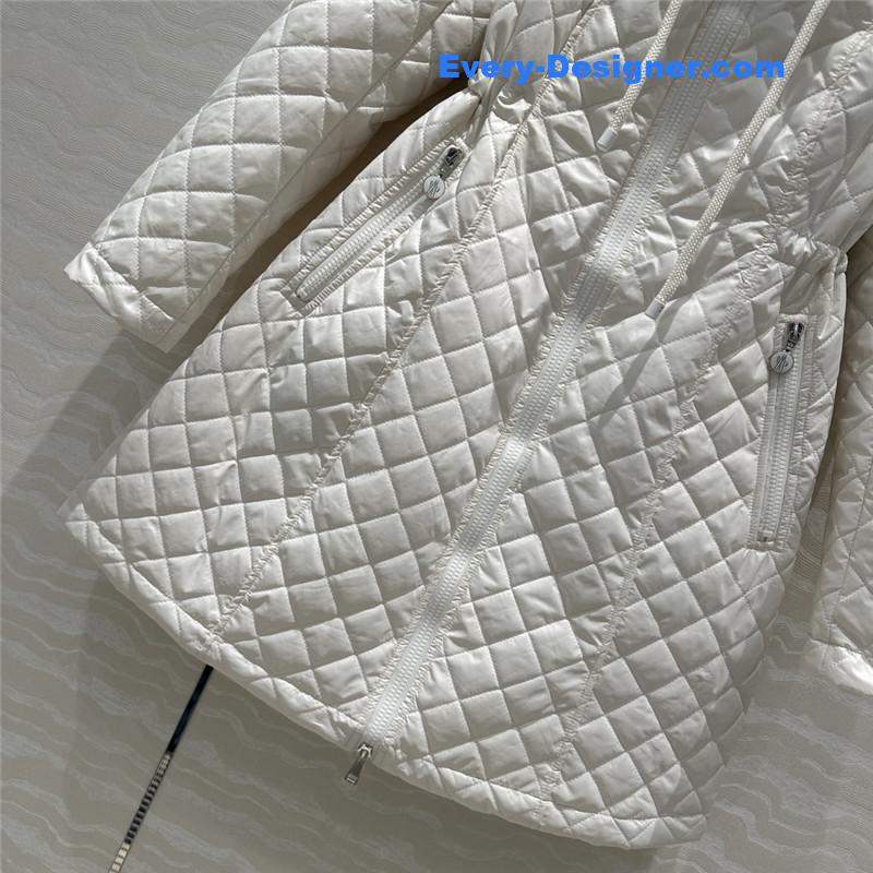 Moncler Bagnac Off-white Long Down Jacket
