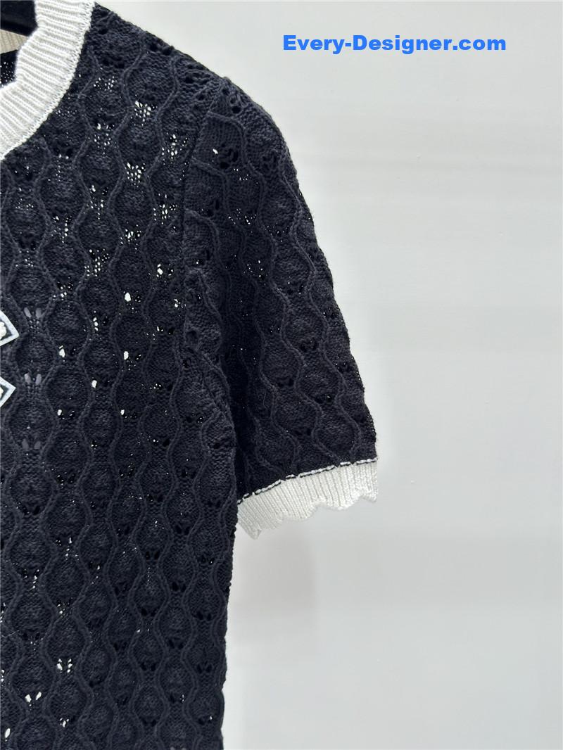Ch**el knitted round neck short sleeve replica clothing sites