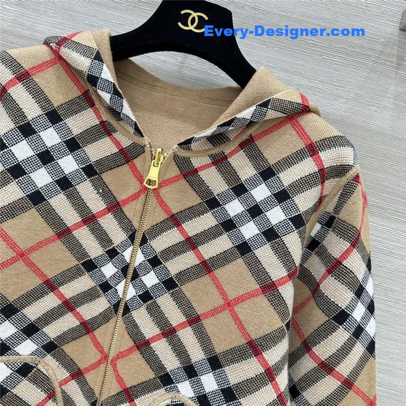 Bv*b*rry v-neck college style cardigan coat replica clothes