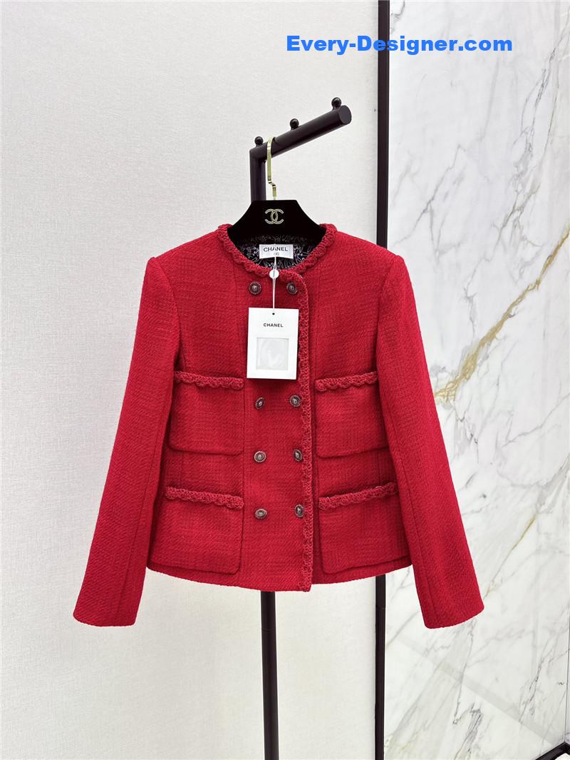 Ch**el four-pocket woven coat replica clothing sites
