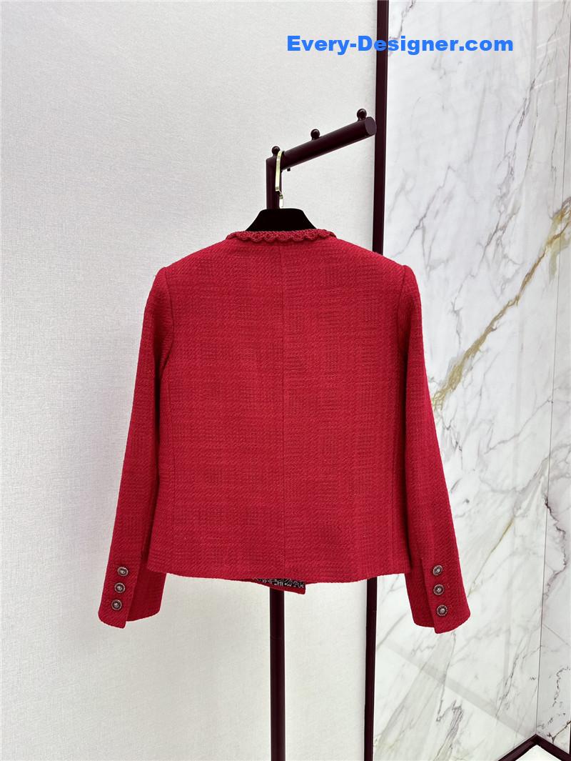 Ch**el four-pocket woven coat replica clothing sites