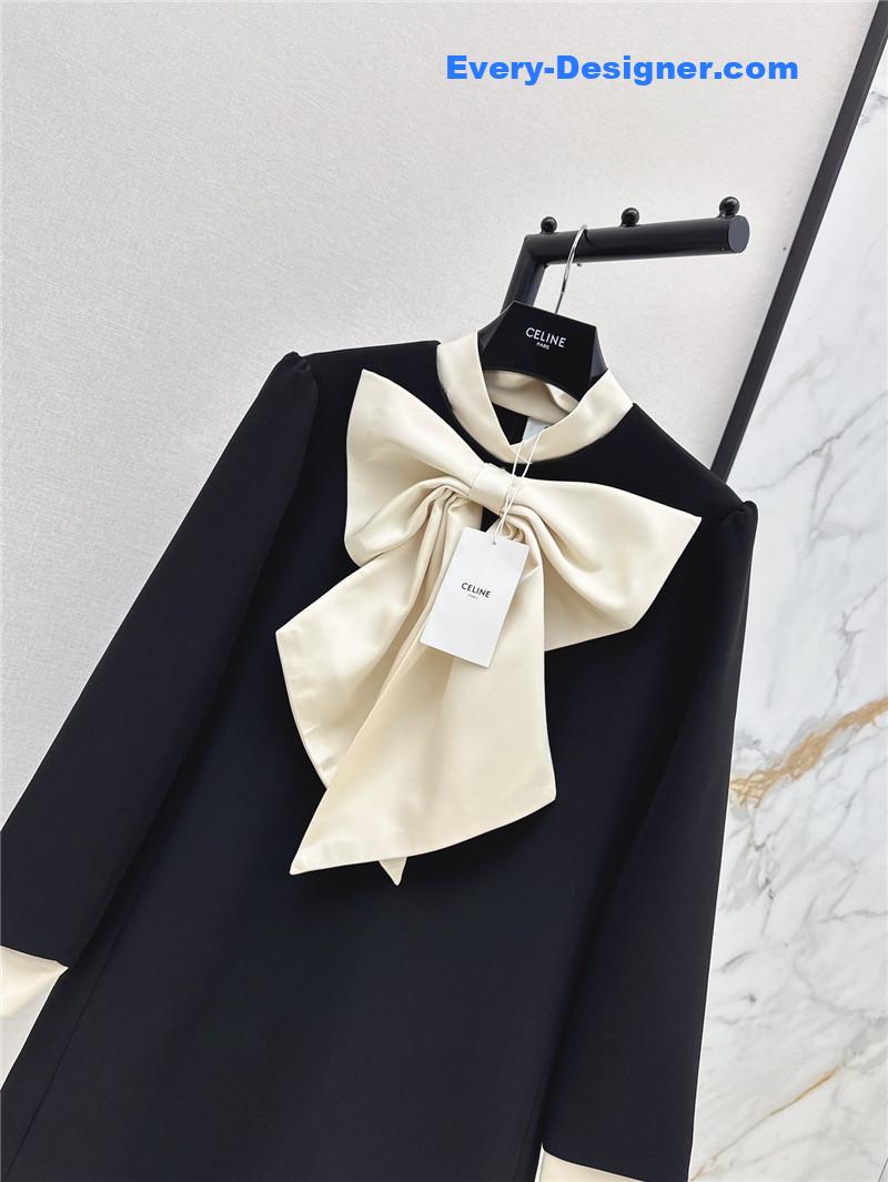 Ce1i*e tie long sleeve dress replica d&g clothing