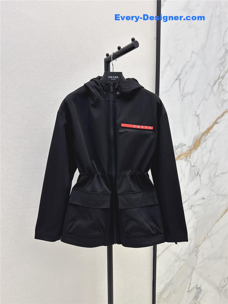 Pra*a workwear hooded windbreaker jacket replica clothing sites