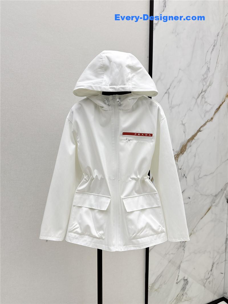 Pra*a workwear hooded windbreaker jacket replica clothing sites