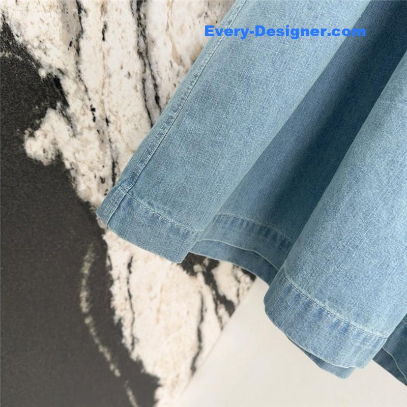 Va1e*ntin0 vintage denim maxi skirt replica d&g clothing