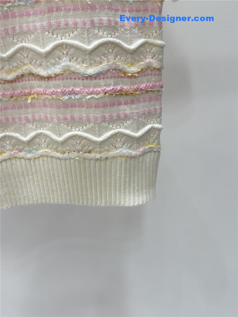 Ch**el knitted round neck short sleeve replica clothing sites