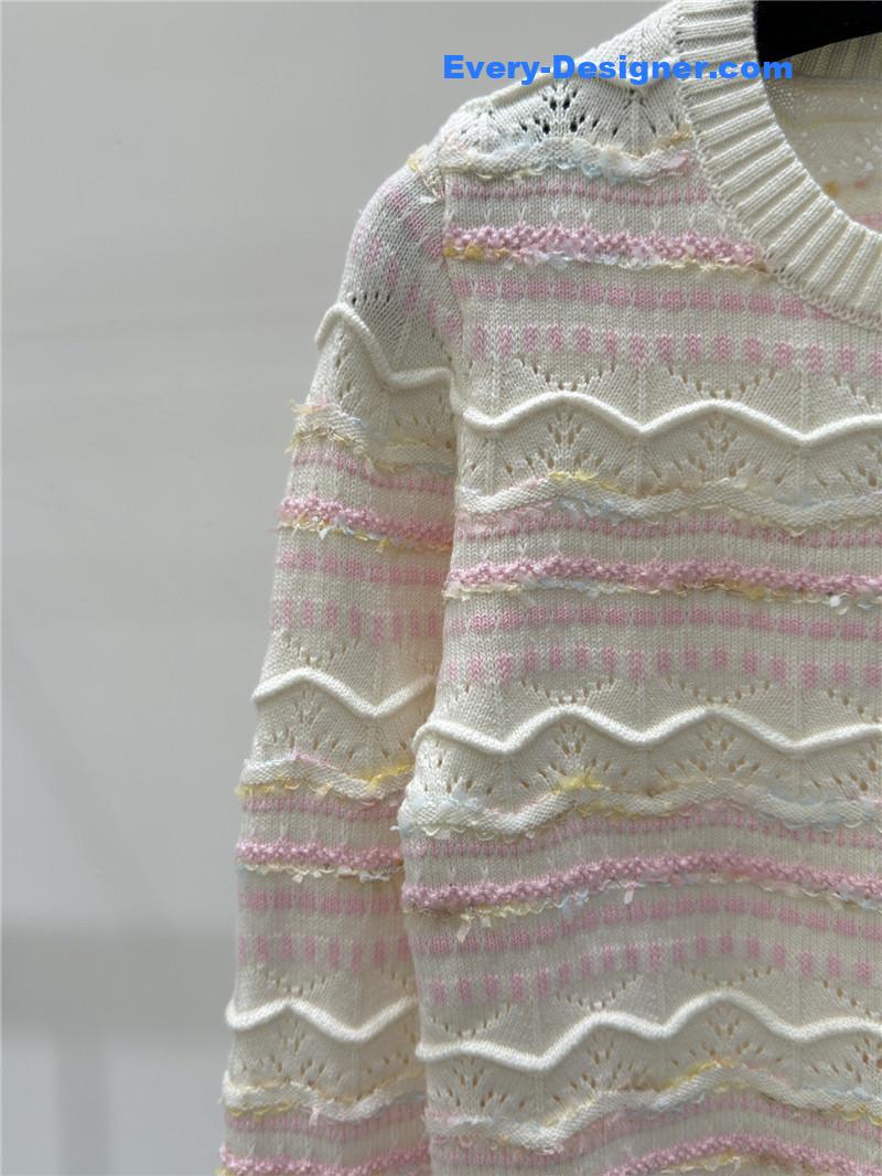 Ch**el knitted round neck long sleeve replica d&g clothing