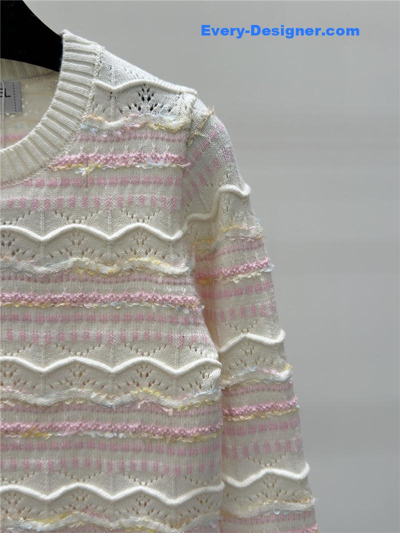 Ch**el knitted round neck long sleeve replica d&g clothing