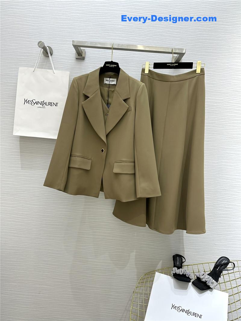 Y51 fake two-piece suit + skirt set replica d&g clothing