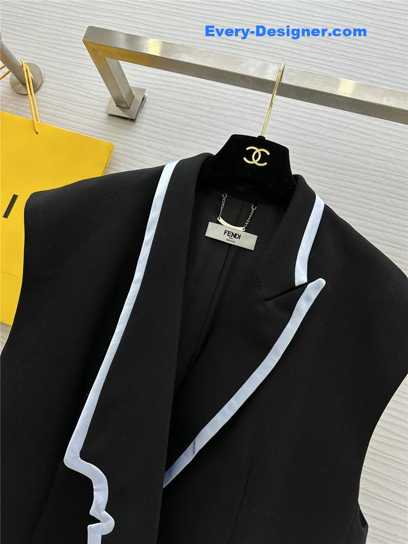 F**di color block vest jacket replica d&g clothing