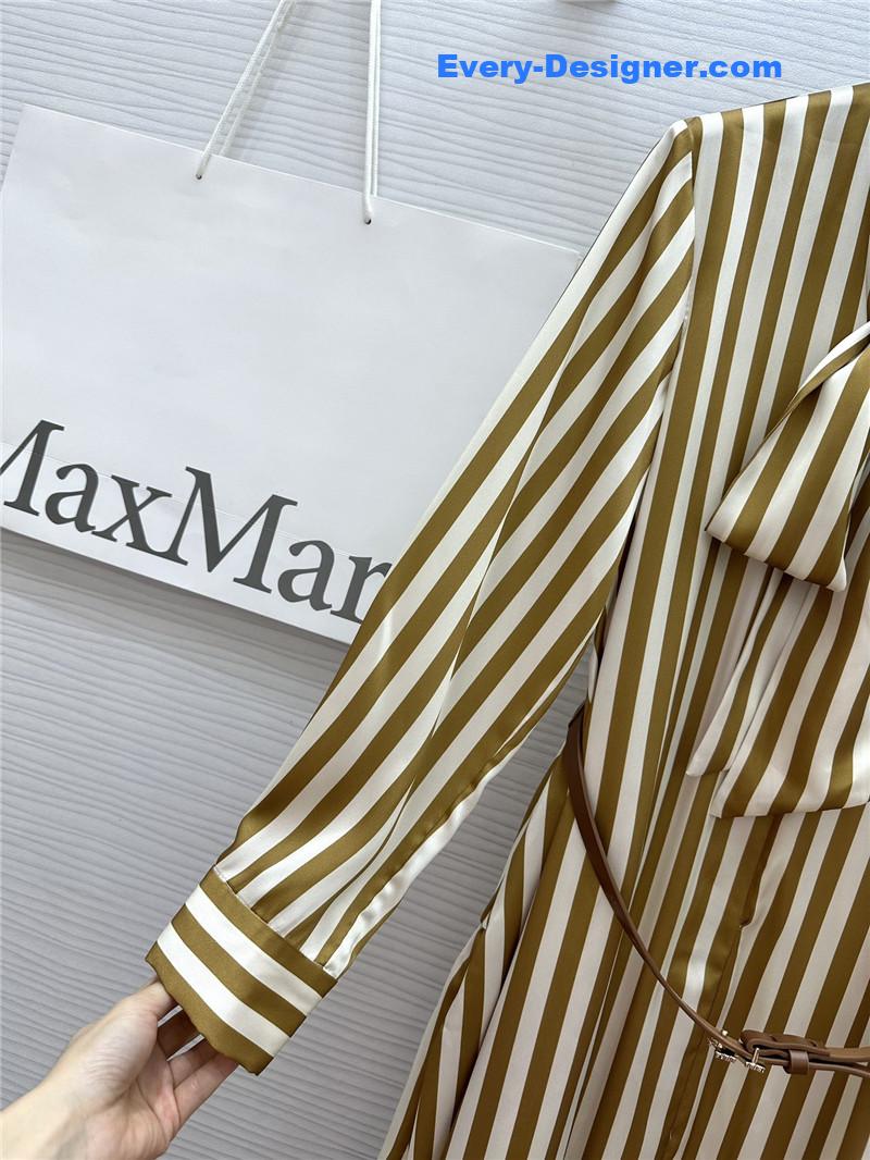 Vanitoo contrast striped long dress replica clothing