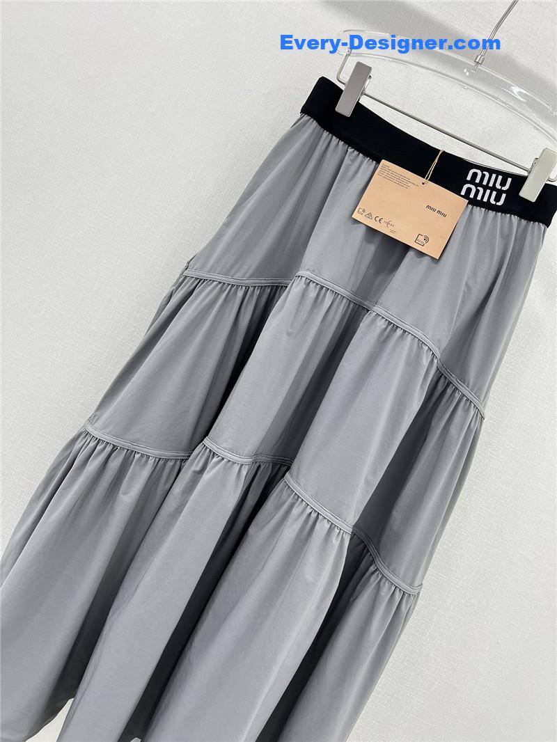 M1um1u sun protection fabric skirt replica d&g clothing