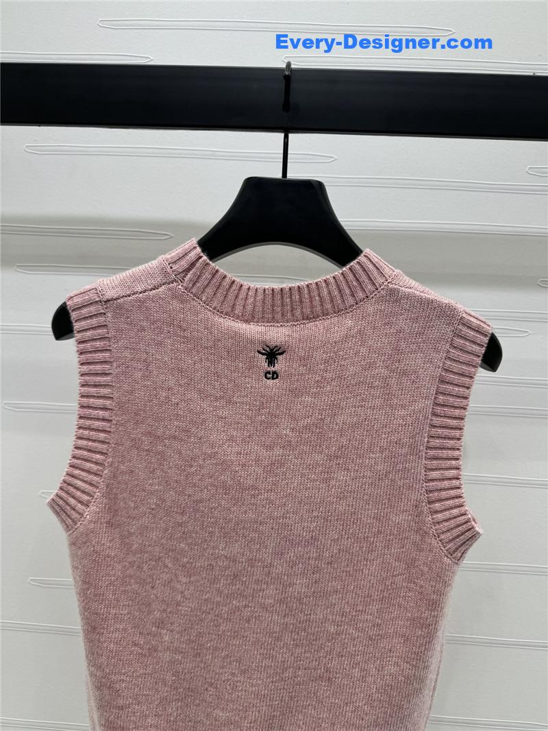D10r lucky star knitted vest replicas clothes