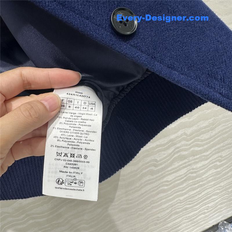 D10r navy style large lapel coat cheap replica designer clothes