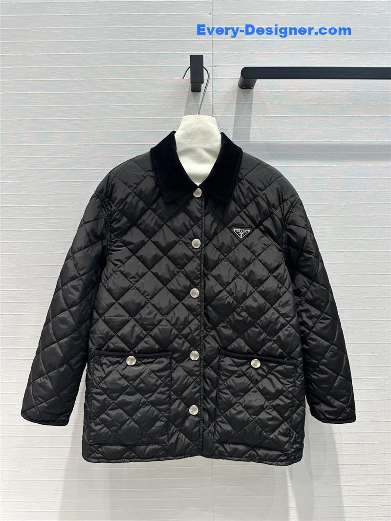 pra*a double-sided D1am0nd quilted padded jacket replicas clothes