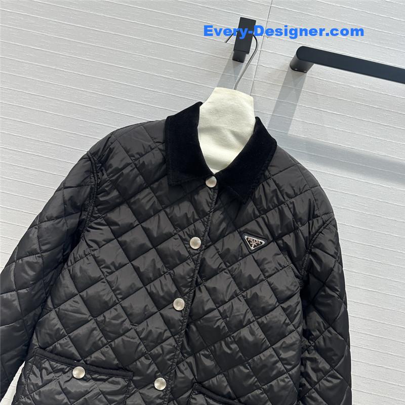 pra*a double-sided D1am0nd quilted padded jacket replicas clothes