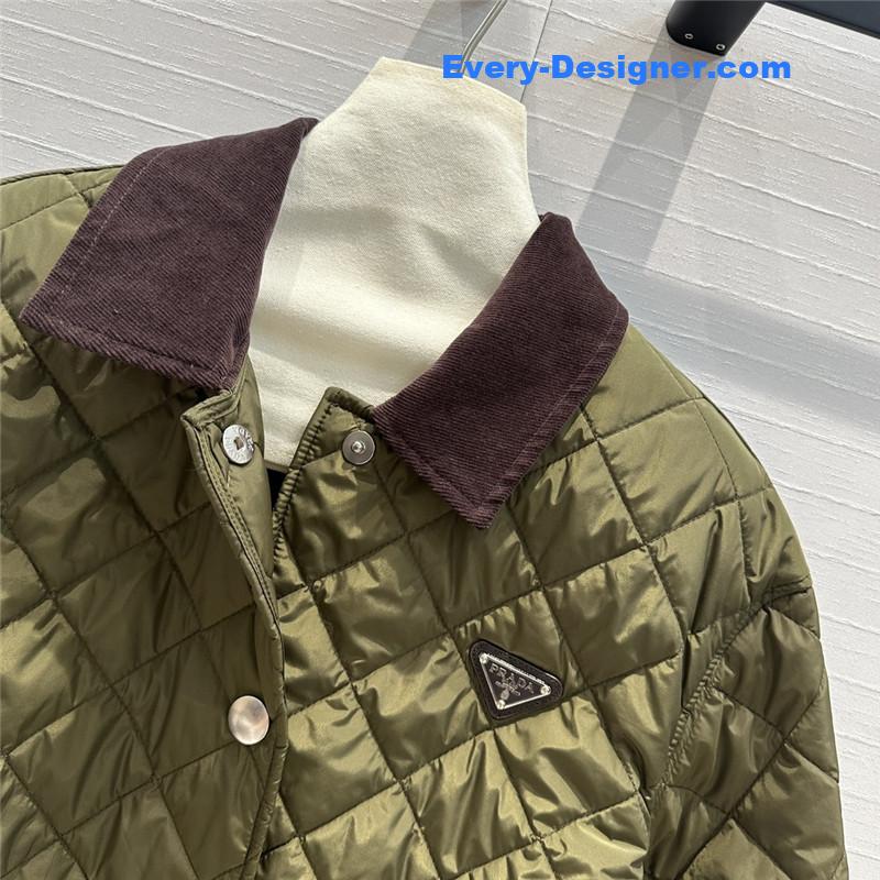 pra*a double-sided D1am0nd quilted padded jacket replicas clothes