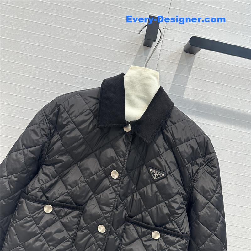 pra*a double-sided D1am0nd quilted padded jacket replicas clothes