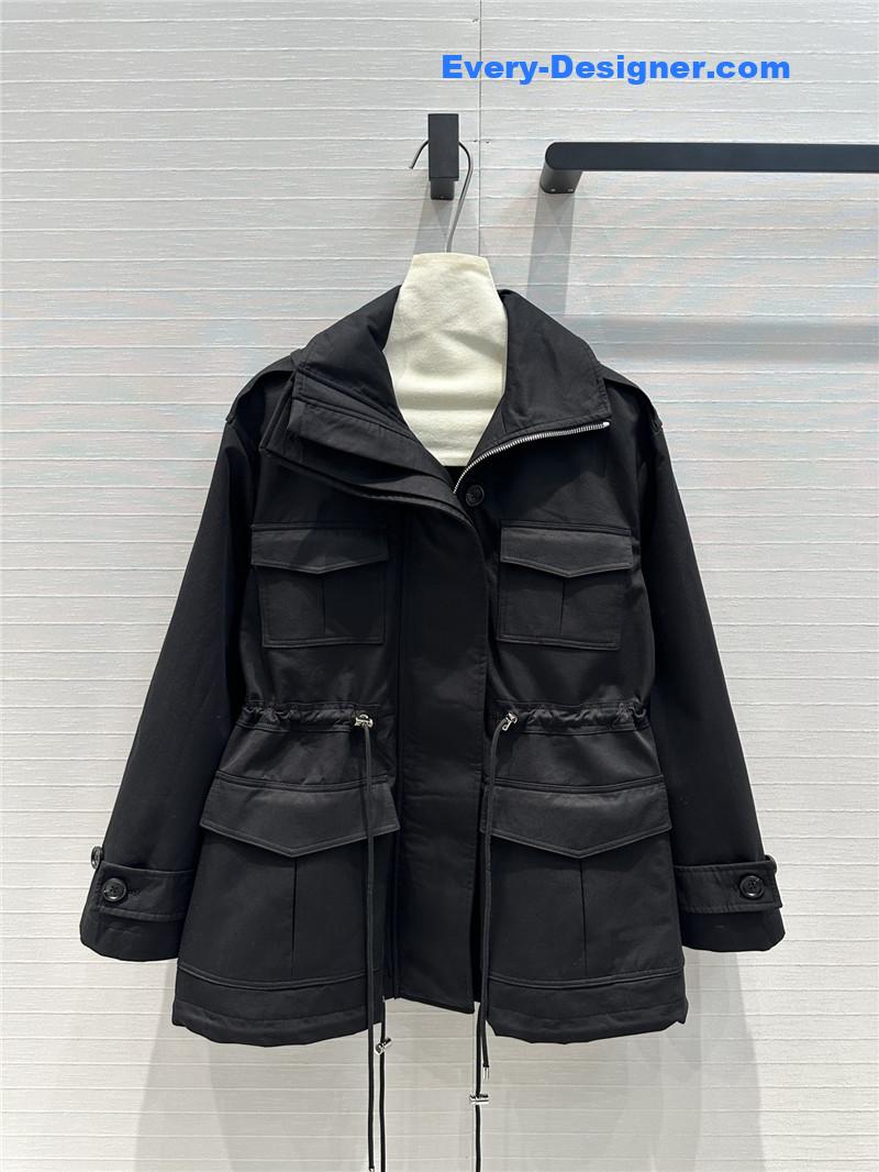 L0ew* stand collar mid-length casual jacket replica d&g clothing