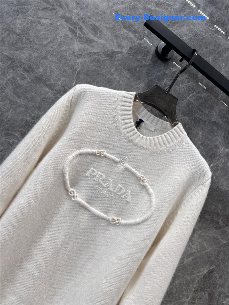 Pra*a knitted cashmere sweater replica clothing sites