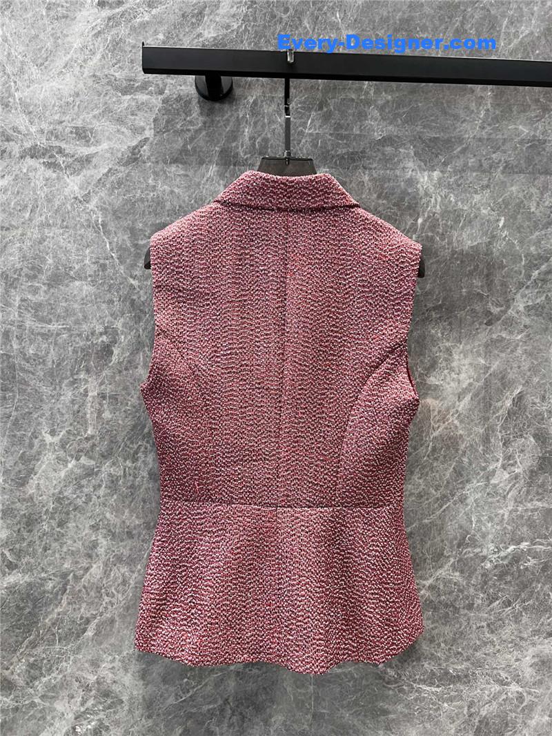 Ch**el silk lining vest jacket replica clothing