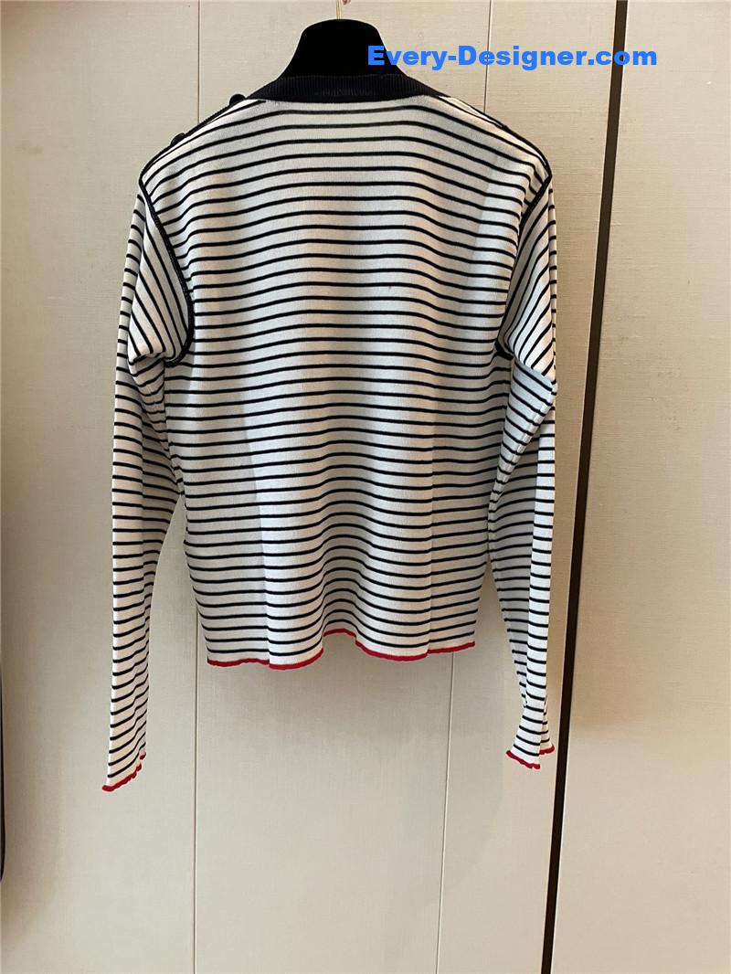 D10r black and white striped long sleeve replica d&g clothing