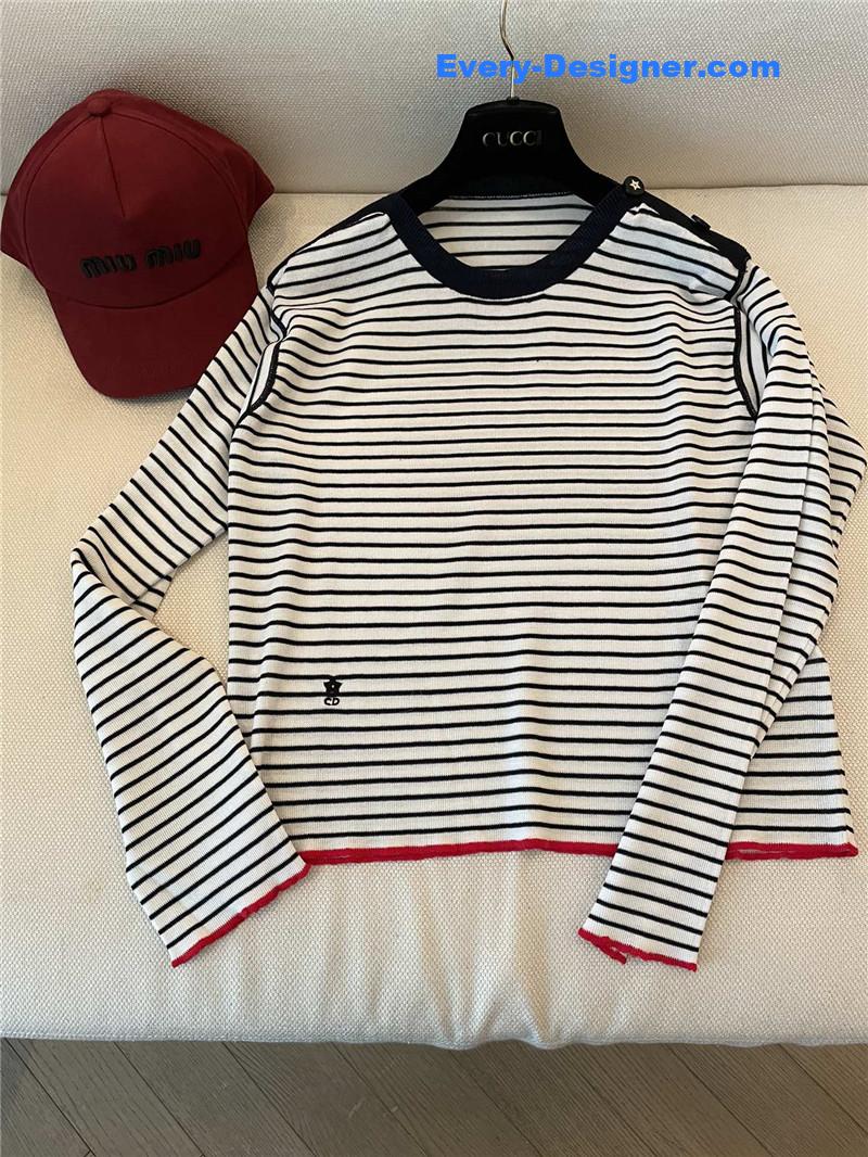 D10r black and white striped long sleeve replica d&g clothing