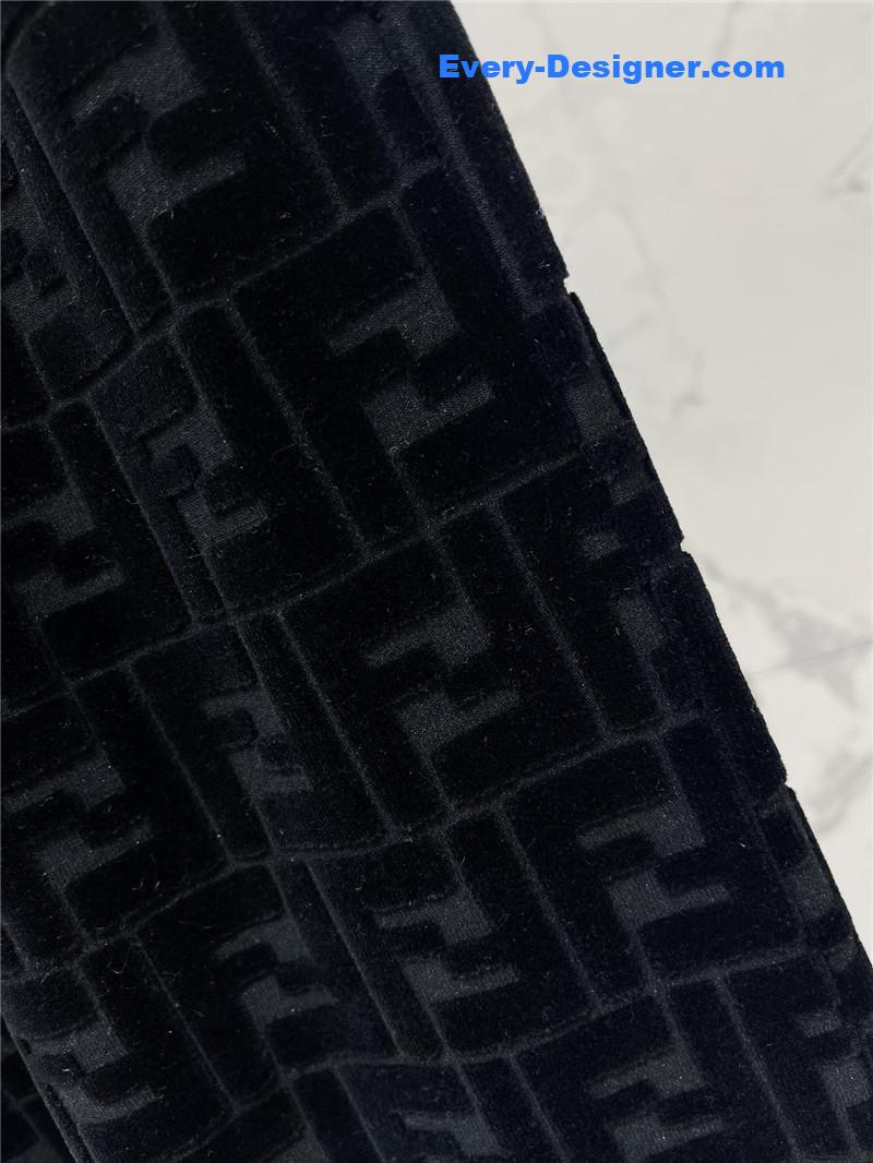 F**di slim letter jacquard casual pants replica clothing sites