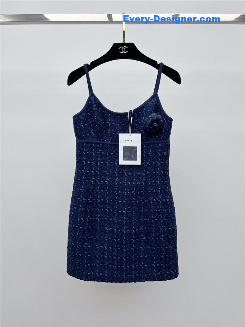 Ch**el tweed suspender dress replica clothes