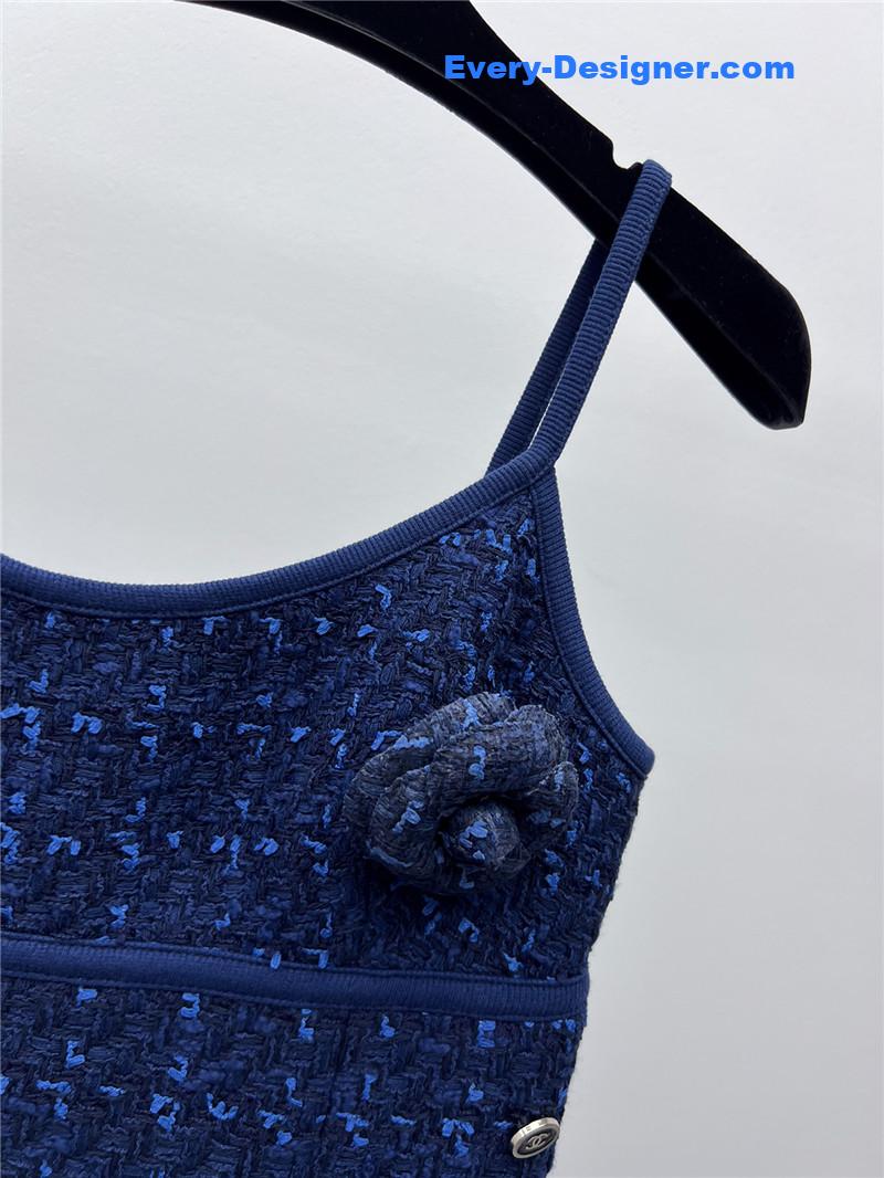 Ch**el tweed suspender dress replica clothes