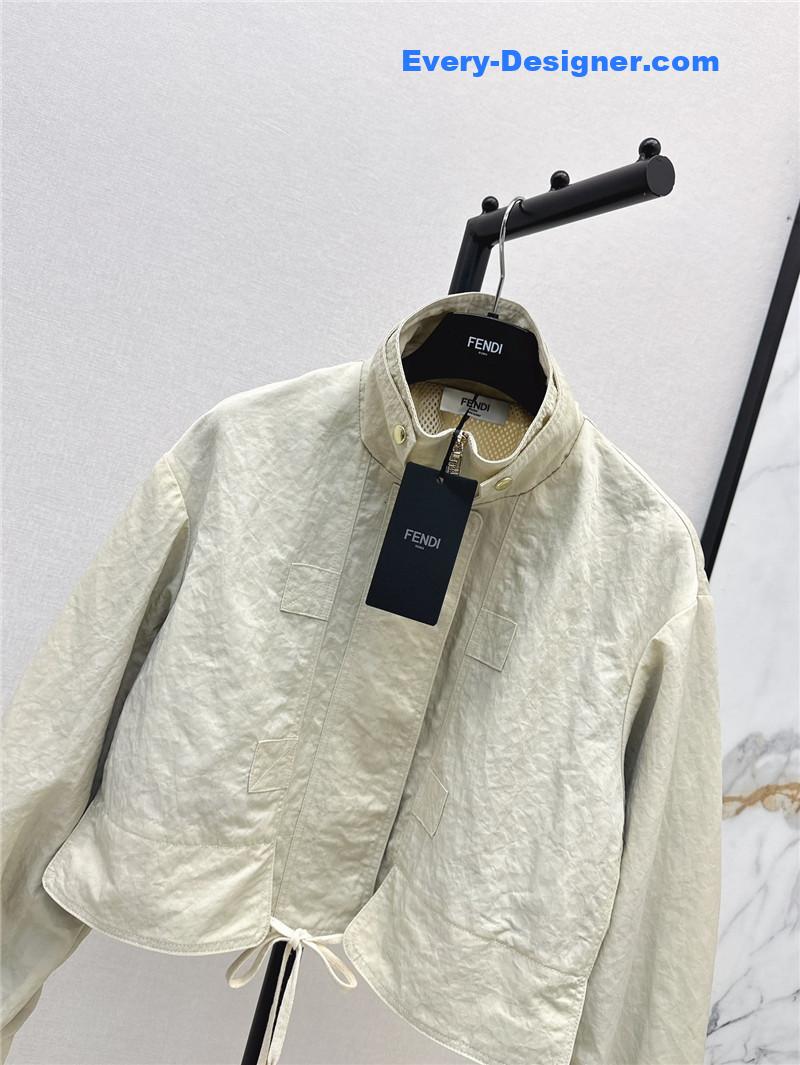F**di new stand collar trench coat replica clothing sites