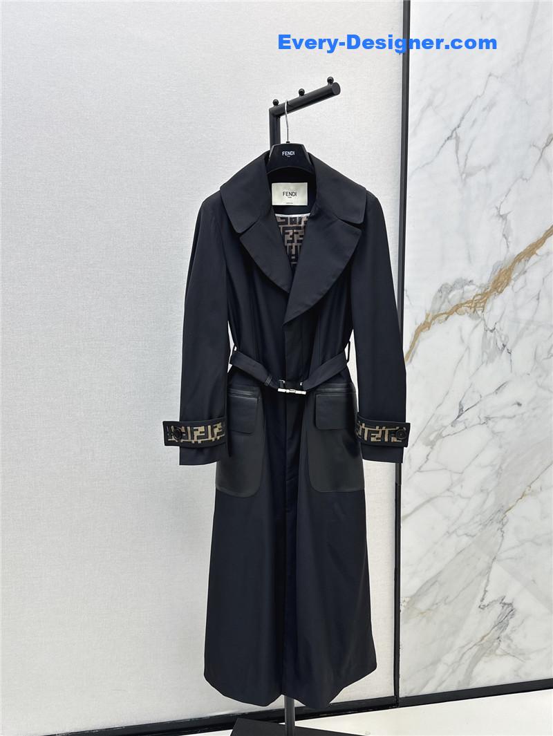 F**di long trench coat replica d&g clothing