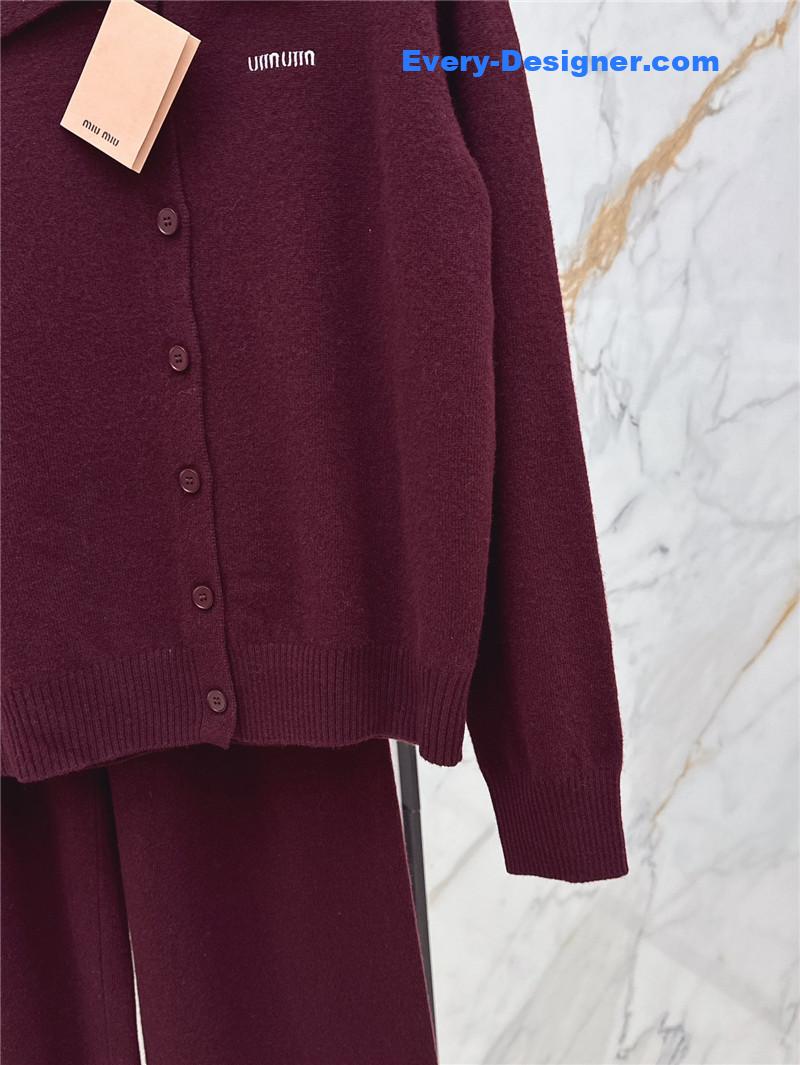 M1um1u new knitted suit replica d&g clothing