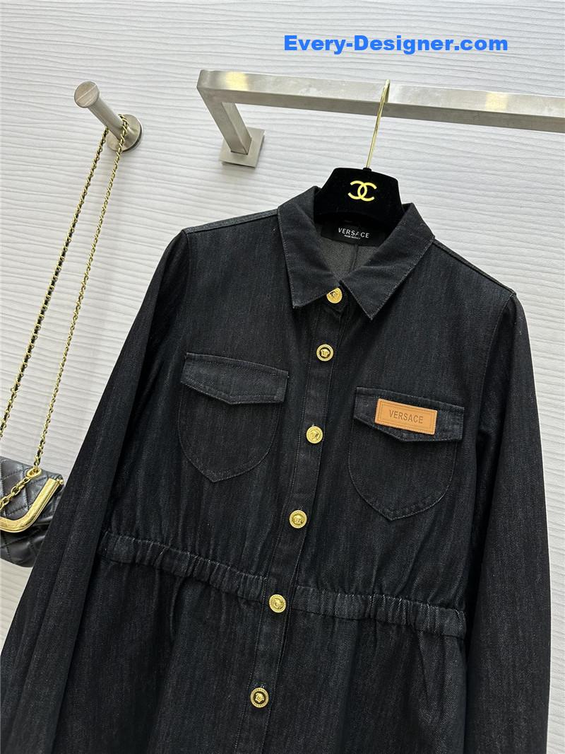 Versace waist denim shirt replica clothing sites
