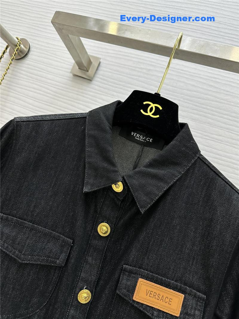 Versace waist denim shirt replica clothing sites