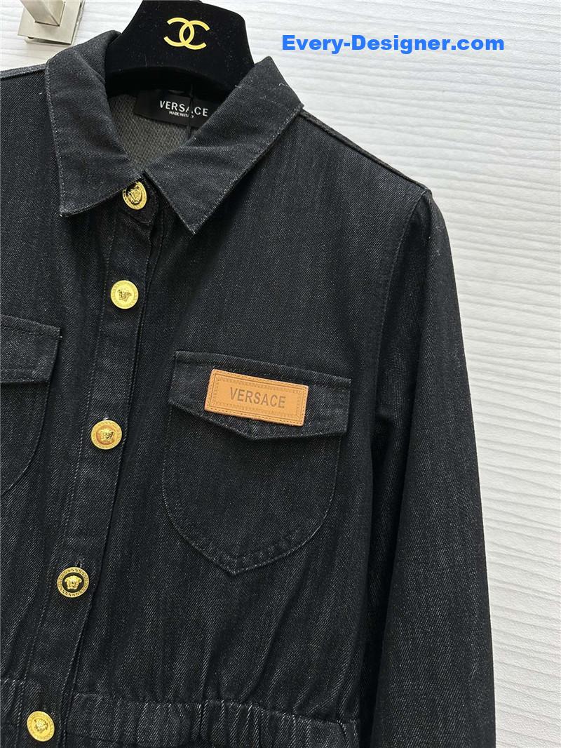 Versace waist denim shirt replica clothing sites