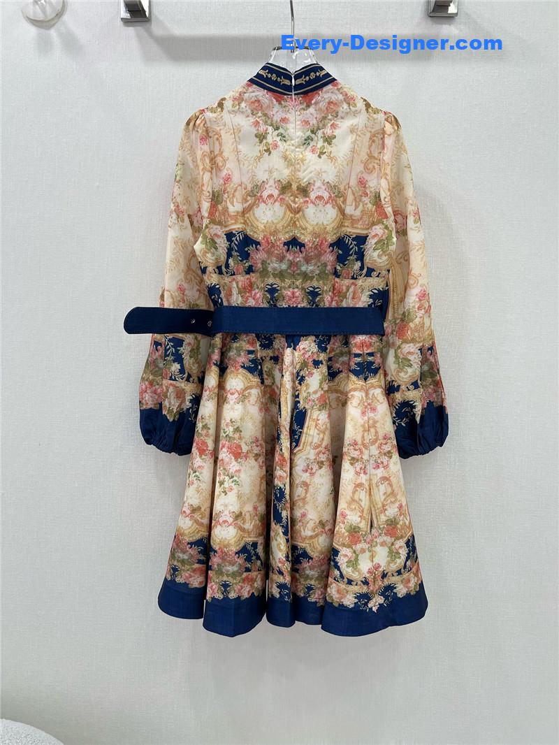 zimm lantern sleeves mid-length dress replica clothes
