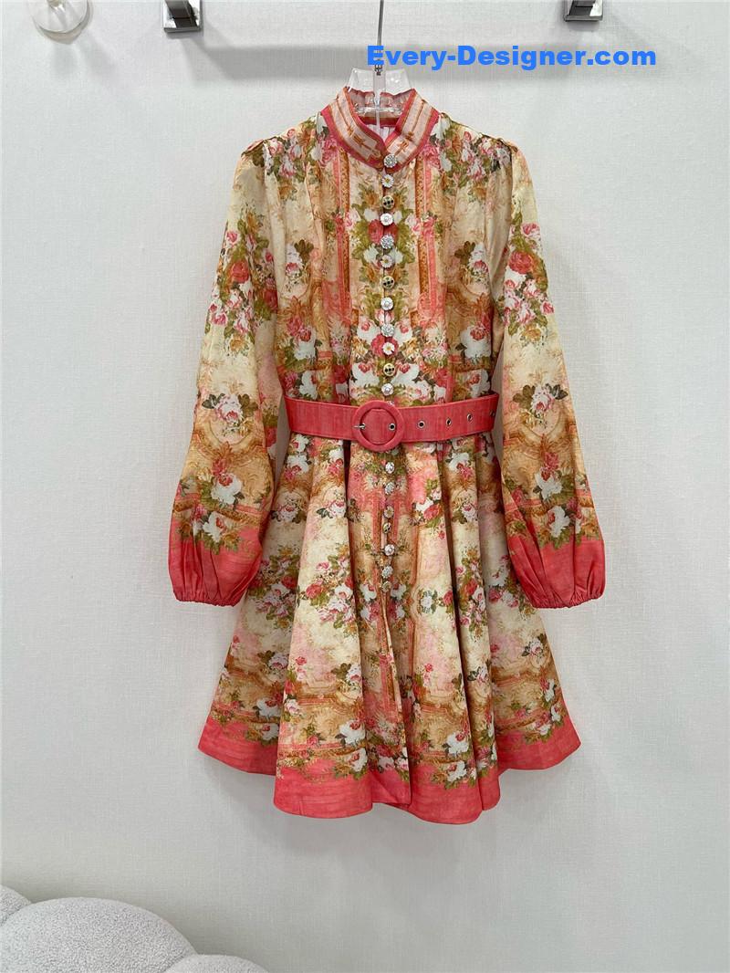 zimm lantern sleeves midi dress replica clothing sites