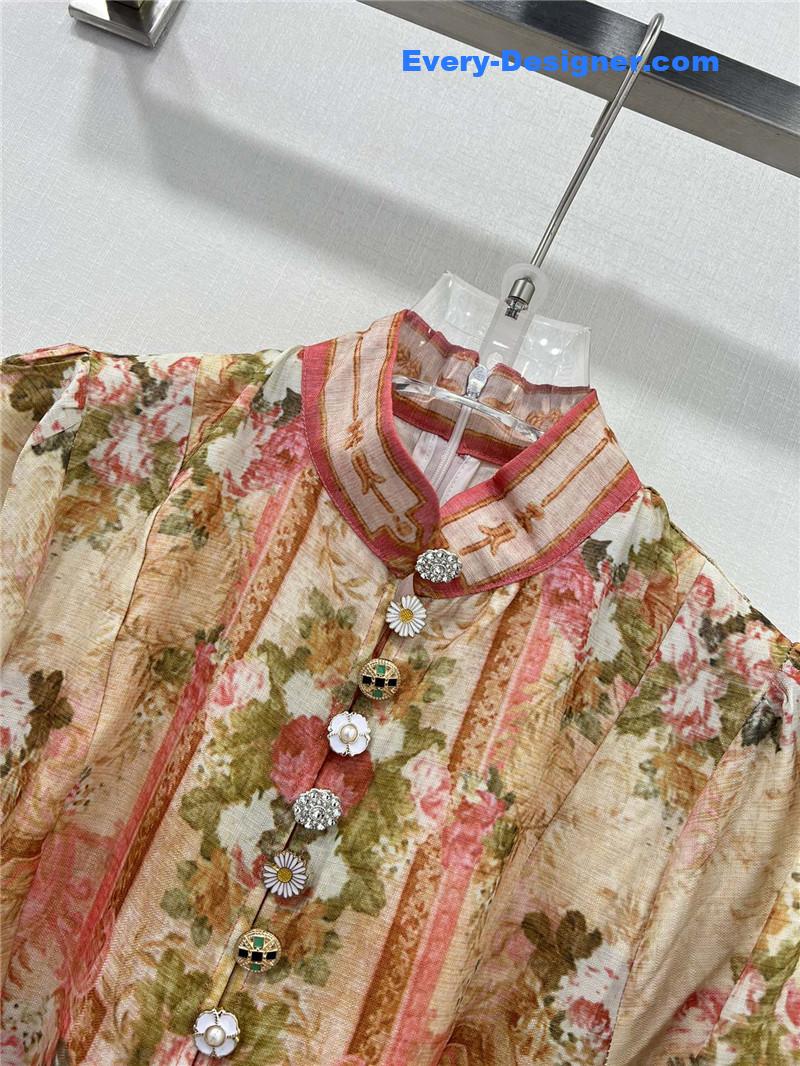 zimm lantern sleeves midi dress replica clothing sites